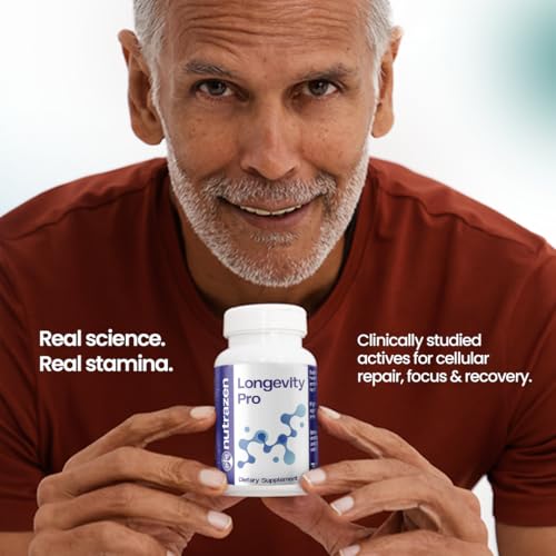 Image of Nutrazen Longevity Pro (PO2-60 Tablets) - 60 Days Dosage | Resveratrol, NMN, CoQ10, L-Acetyl Carnitine,EGCG, Curcumin, L-Camosine, Hyaluronic Acid, Fisetin, Apigenin, Astaxanthin, Spermidine, Lycopene