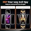 BNCHI 2 Pack 4 Way 360° Privacy Screen Protector for iPhone 16e /iPhone 14/13 /13 Pro 6.1-Inch, Horizontal and Vertical All Around Anti-Spy 9H Tempered Glass Film, Scratch Resistant, Zero Bubbles #2