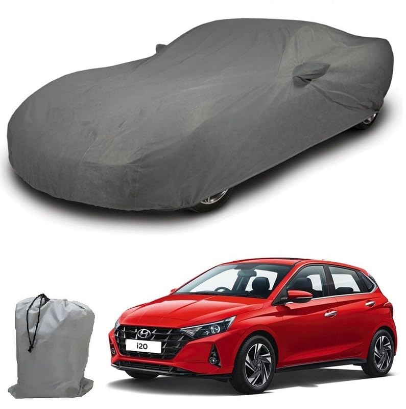 Image of ARCUATE Triple Layer Custom fit Car Body Cover for Hyundai i20 |Top Layer Dustrproof | Middle Layer Waterproof | Bottom Layer Scratch Protection | Outdoor Indoor Fabric