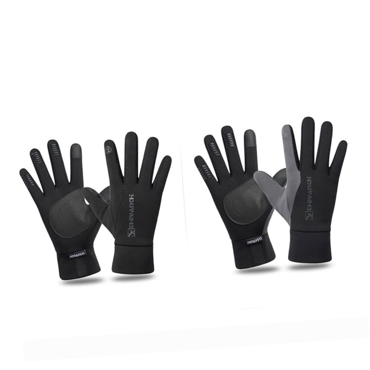 GOOHOCHY Safety Gloves for Bicycles Warm Non-Slip and Waterproof Riding Gloves Touch Screen for Outdoor Activities