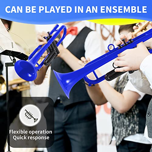 image for PAMPET Professional Plastic Bb Trumpet Standard Trumpet Set for Studen