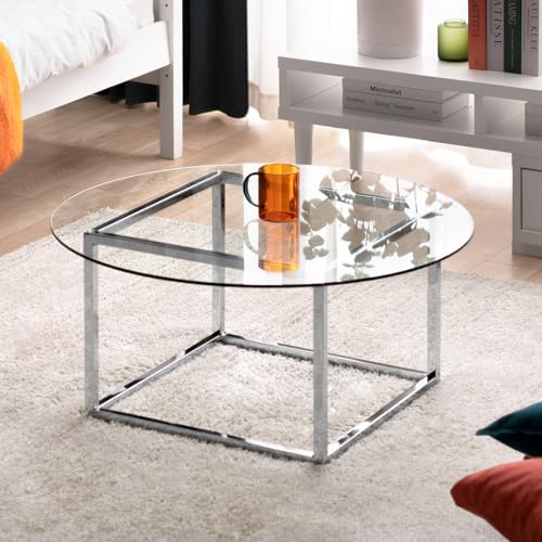 エア・リゾーム ローテーブル テーブル センターテーブル リビングテーブル ガラステーブル 丸 円形 ソファーテーブル LUNO(ルーノ)