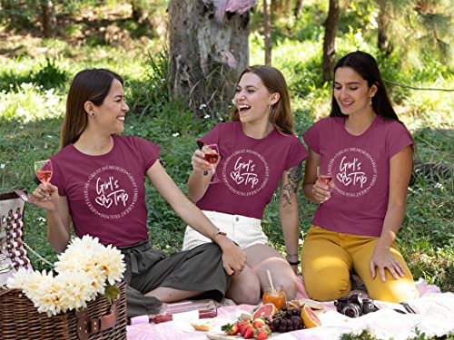 Image of Girls Trip Shirts for Women 2026 Girl Vacation Weekend Matching Tshirts Summer Vacay Mode Graphic Tees