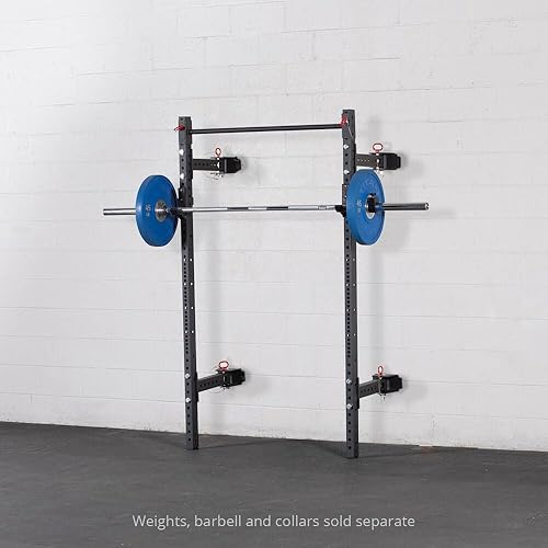 Miniatura 2 de Titan Fitness T-3 Series - Estante de alimentación plegable montado en la pared de 82 pulgadas, estante de ahorro de espacio, se pliega hasta 5