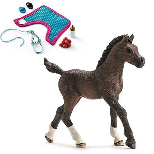 Preisvergleich Produktbild Horseclub Schleich - 13762 Araber Fohlen + 42367 Fohlenpflege
