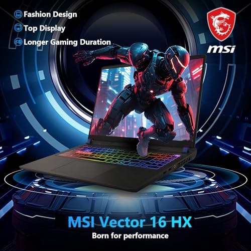 Image of msi Vector 16 inch HX RTX 5080 QHD+ 240Hz Intel Ultra 9 275HX AI Gaming Laptop