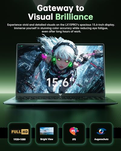 ACEMAGIC Laptop Computer - 2025 Neueste 15.6 Zoll FHD Display Laptop mit AMD Ryzen 7 5700U Prozessor bis zu 4.3GHz, 16GB Ram DDR4 512GB NVMe PCIe 3.0 SSD Notebook, Leichtgewicht – Bild 5