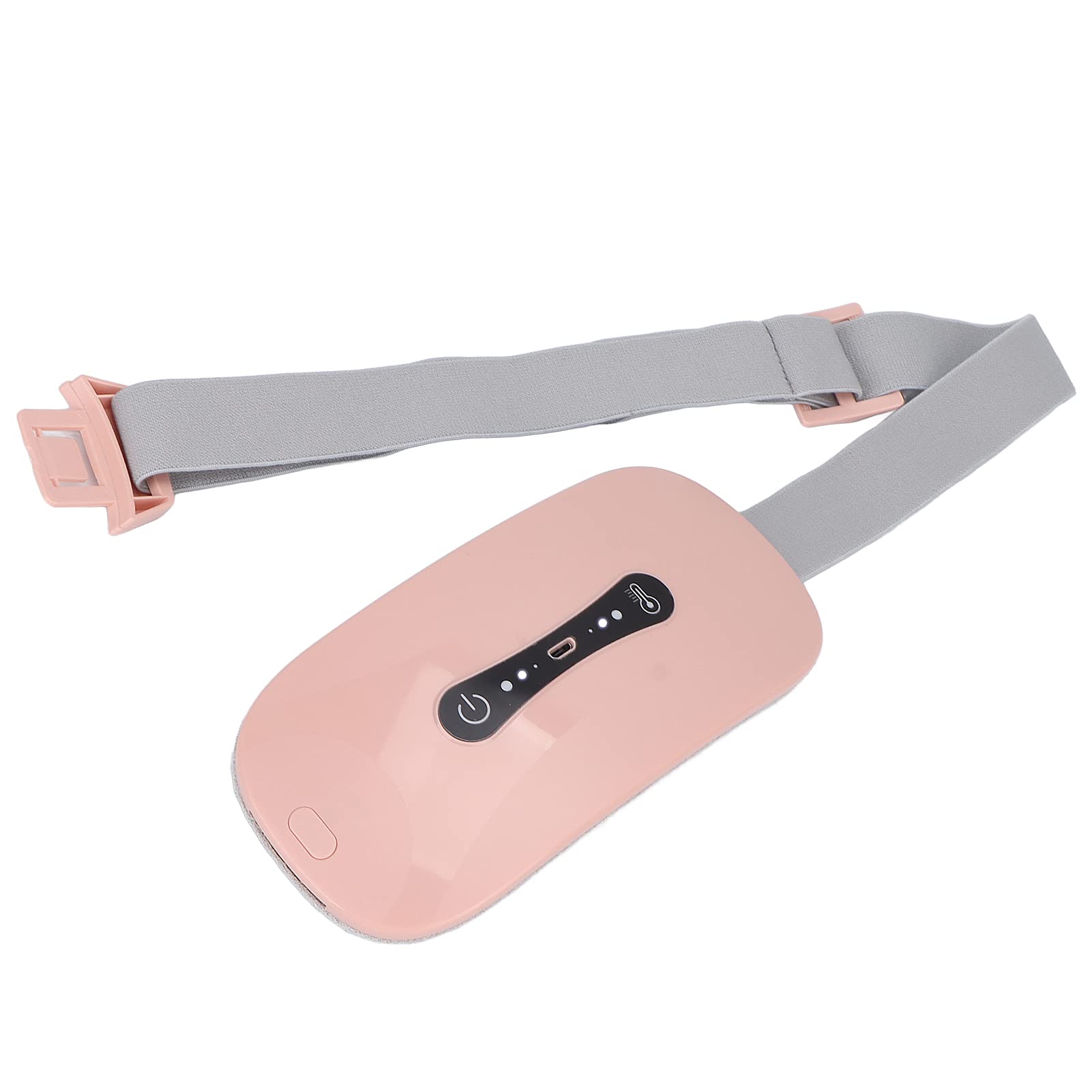 Cuscinetto Riscaldante Mestruale, Cintura in Vita Riscaldante USB per Alleviare il Dolore Lombare con 3 Livelli di Calore e 3 Modalità di Massaggio, Sollievo Dal Dolore Alla Schiena o Alla(rosa)