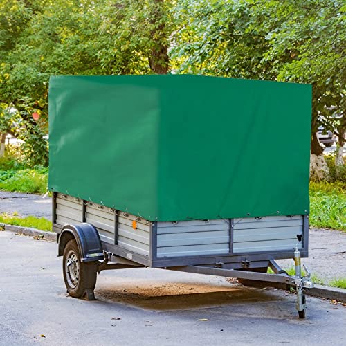 KARAT Wielofunkcyjna plandeka okryciowa – 500 g/m² – do samochodów ciężarowych i przyczep – plandeka ochronna plandeka z tkaniny plandeka na łódź (4 x 5 m, zielona)