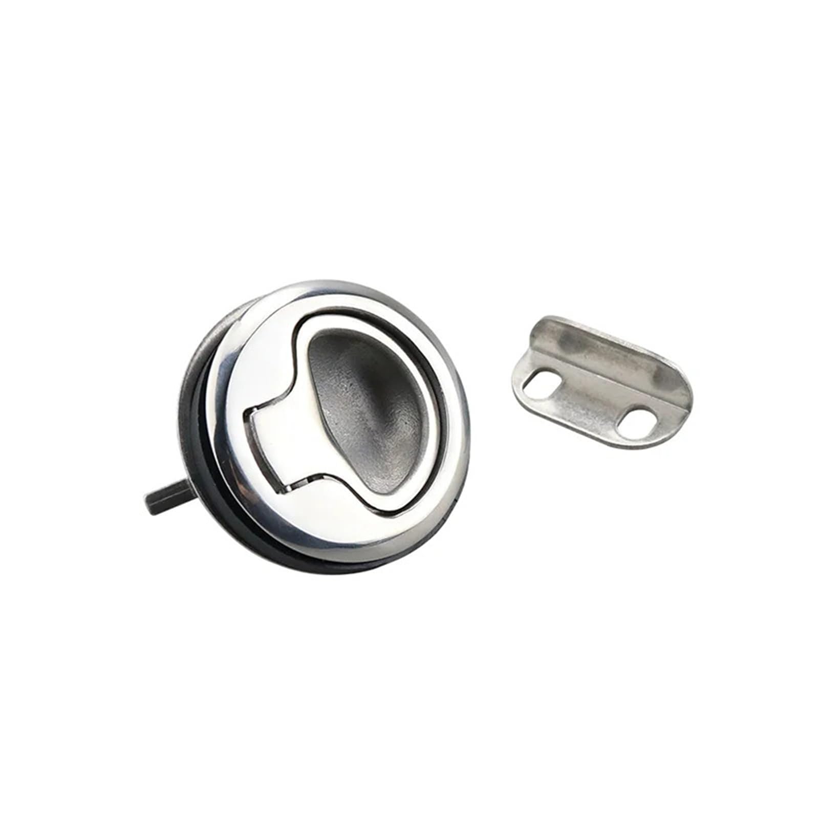 WPOIYHGBY Stainless Steel Panel Lock Embedded Handle Collision Switch Cinet Distribution Box Control 1Pcs