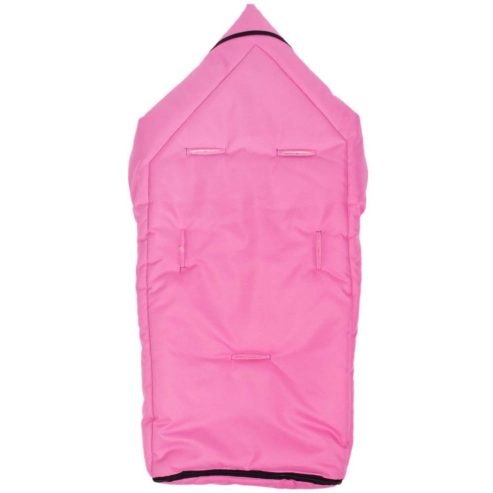 Coprigambe invernale per passeggino, ovetto, sacco nanna in lana d'agnello, sacco nanna invernale, 40 x 90 cm, Colore: rosa., casual