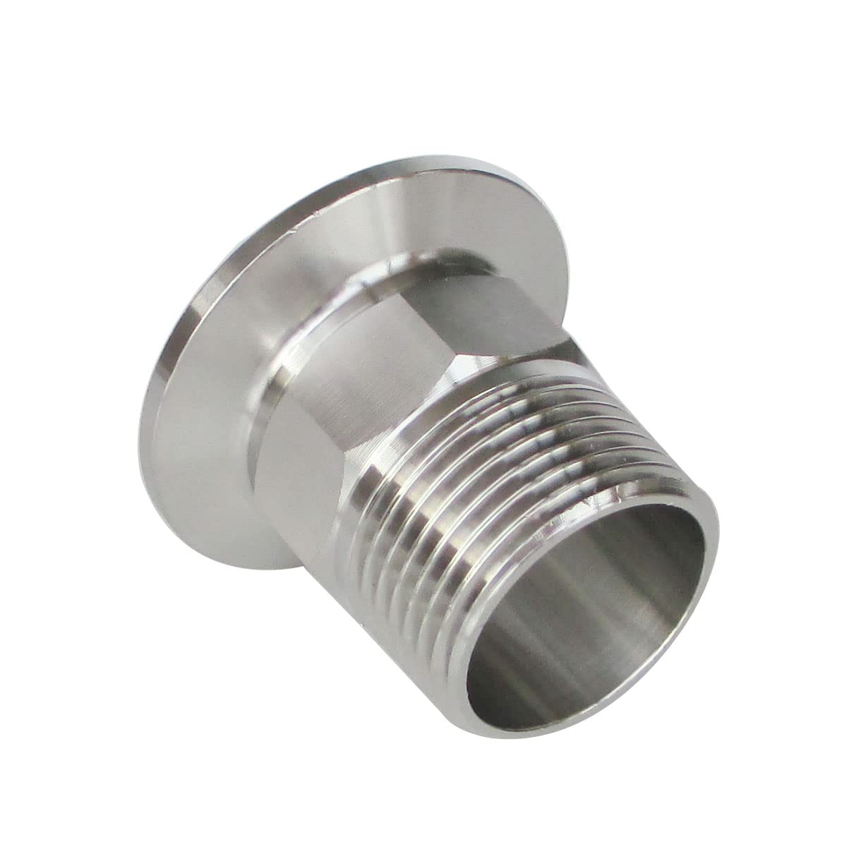 Adattatore maschio a tre morsetti 304 316 Raccordo sanitario in acciaio inossidabile da 1/2 '' a 2 '' per flangia DN20, 1 pezzo, durevole, facile installazione