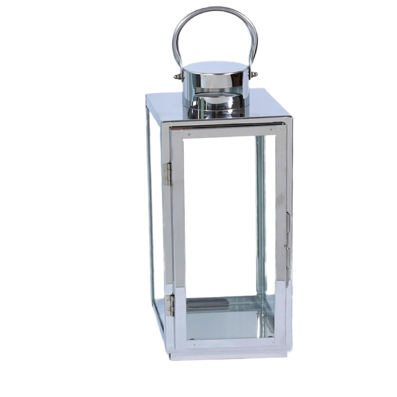 Decorative Lanterns Windproof Stainless Steel Candle Holder,Lantern,Hurricane Candleholder, Stand,Wind Lamp, Candlestick,Wedding Centerpieces(A22 22x21x53.5cm)