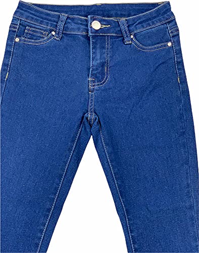 Image of ToBeInStyle Girl's Denim Easy Styling Classic Timeless Everyday Jeans Zip-Up Closure
