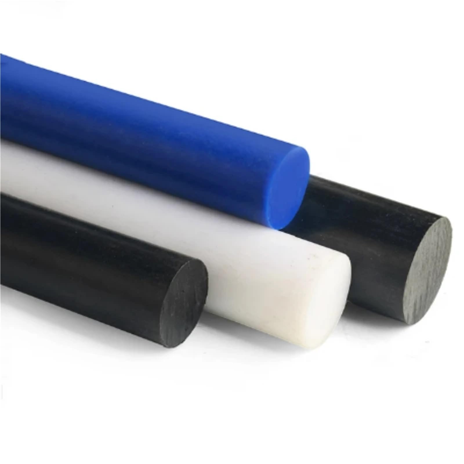 Lunghezza 500mm Asta in nylon Pa66 Cilindro solido resistente all'usura Resistenza alla temperatura ad alta resistenza Dia 5mm-40mm Taglio zero personalizzato(Dia 12mm-10pc White)