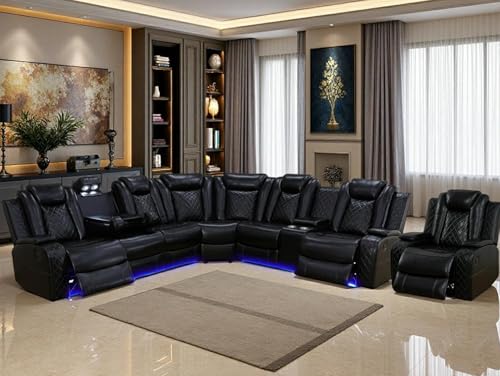 Toseslo Power Reclining Sofa Set with LED...