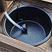Outsunny Outdoor Wooden Wishing Well Fountain with Adjustable Water Flow Rate, Outdoor Rustic Waterfall Fountain with Electric Pump, Water Bucket, for Backyard Patio Garden Lawn, Carbonized Finish