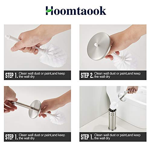 Hoomtaook toiletborstel toiletborstel toiletborstelhouder set toiletborstelhouder met spatbescherming, toiletborstel met… - Image 8