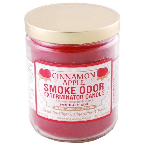 Smoke Odor Exterminator Candle Cinnamon Apple 13oz