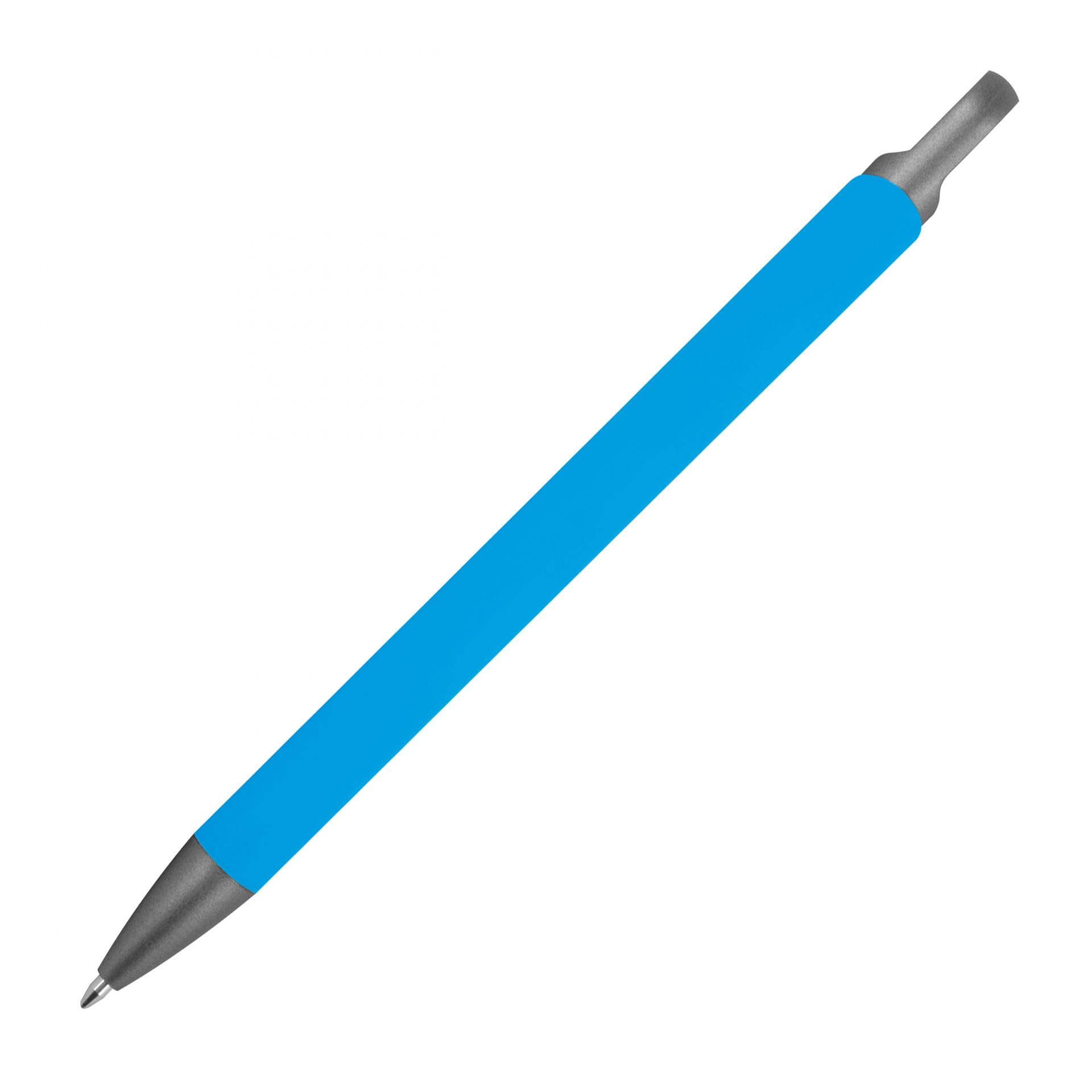 Kugelschreiber mit Wunschgravur | Farbmix | recyceltes Aluminium | Blau schreibende Semi Gel Mine | Personalisierte Kulis | 15 Farben | Schriftarten | Werbekugelschreiber Gravur (mix, 25)