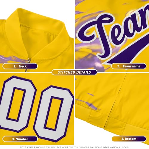 Custom Bomber Jacket for Men Women Youth Lightweight Windbreaker Jacket Personalized Stitched Text Logo4