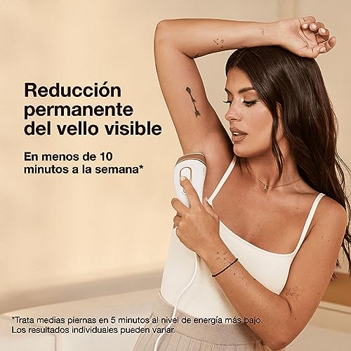 Braun-Luz-Pulsada-Silk-expert-Pro-5-PL5157-Depiladora-IPL-Reduccion-Del-Vello-Visible-En-Casa-Con-Funda-Cabezal-De-Precision-Y-Maquinilla-Venus-Alternativa-A-Depilacion-Laser-BlancaDorada