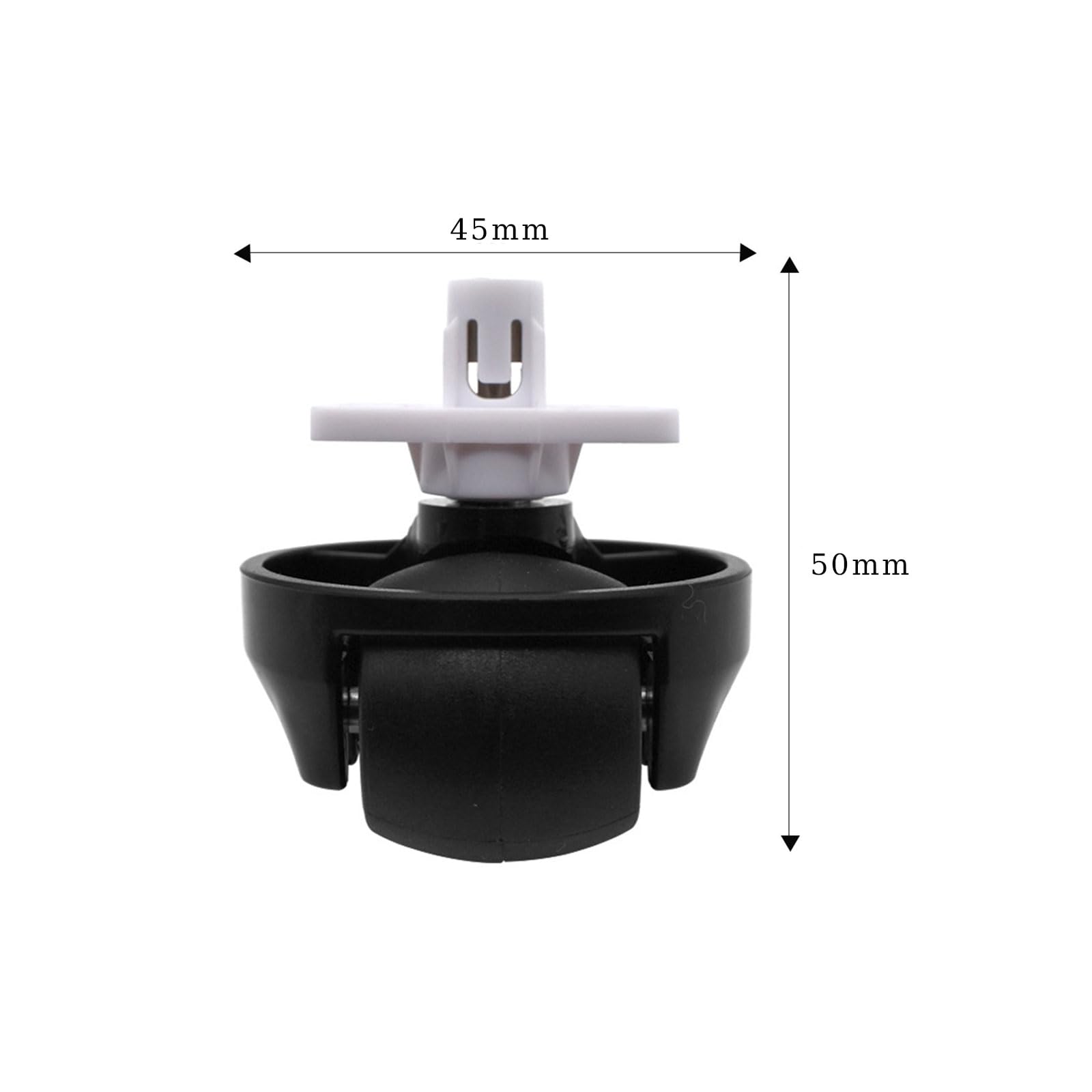 Ruota Anteriore Silenziosa Per Roborock - Ricambio Per S65, S55, S7, S8, G10, G20 E Altri (Nero)