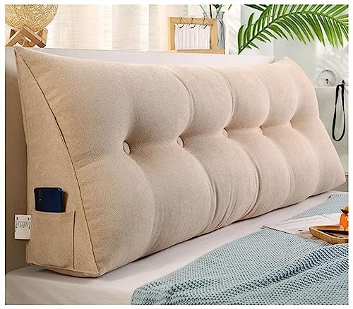 Coussin long pour tête de lit triangulaire haut de gamme pour canapé
