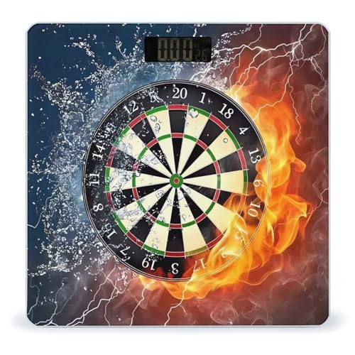 Báscula digital para baño con vidrio templado y pantalla LCD miniatura 1
