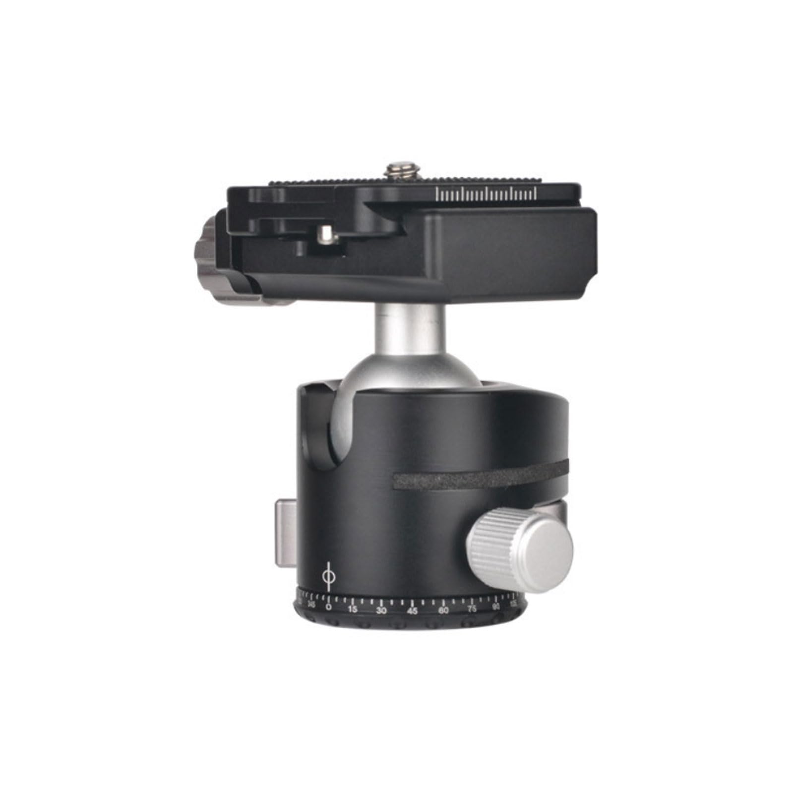 Tangxi Testa a Sfera per Treppiede Testa a Sfera in Metallo a per Fotocamera 25 Mm Lega di Alluminio CNC Chiusura a Chiave Carico da 5 Kg con Piastra a Sgancio Rapido per