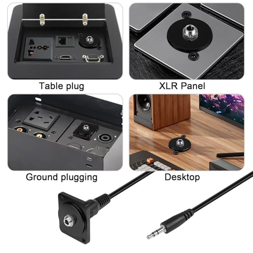 Adaptador de audio QIANRENON TRS 3.5mm macho a hembra miniatura 6