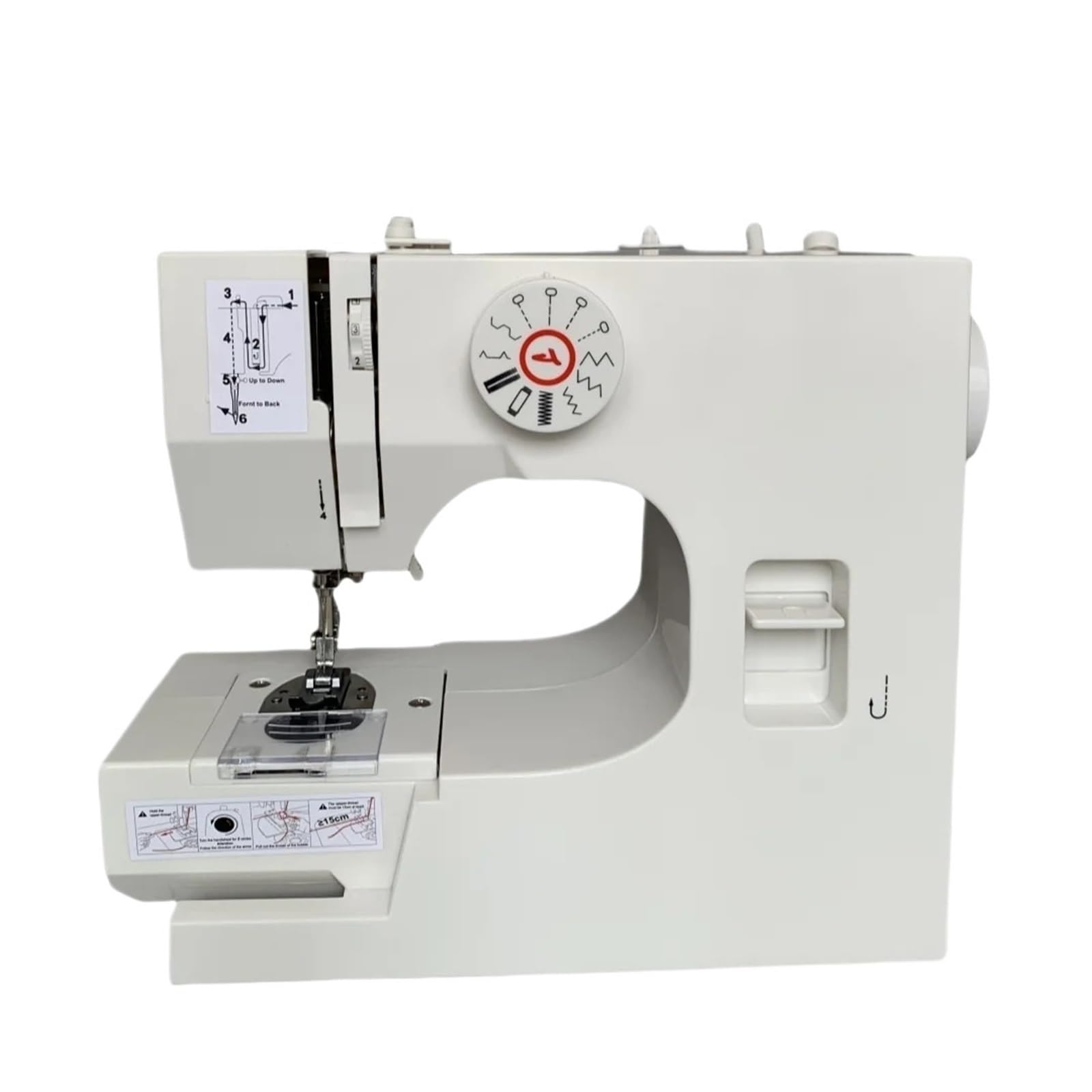 Coil Winder, 12 Stitches Domestic Sewing Machine with Presser Foot,for Motor, Spring, Ribbon