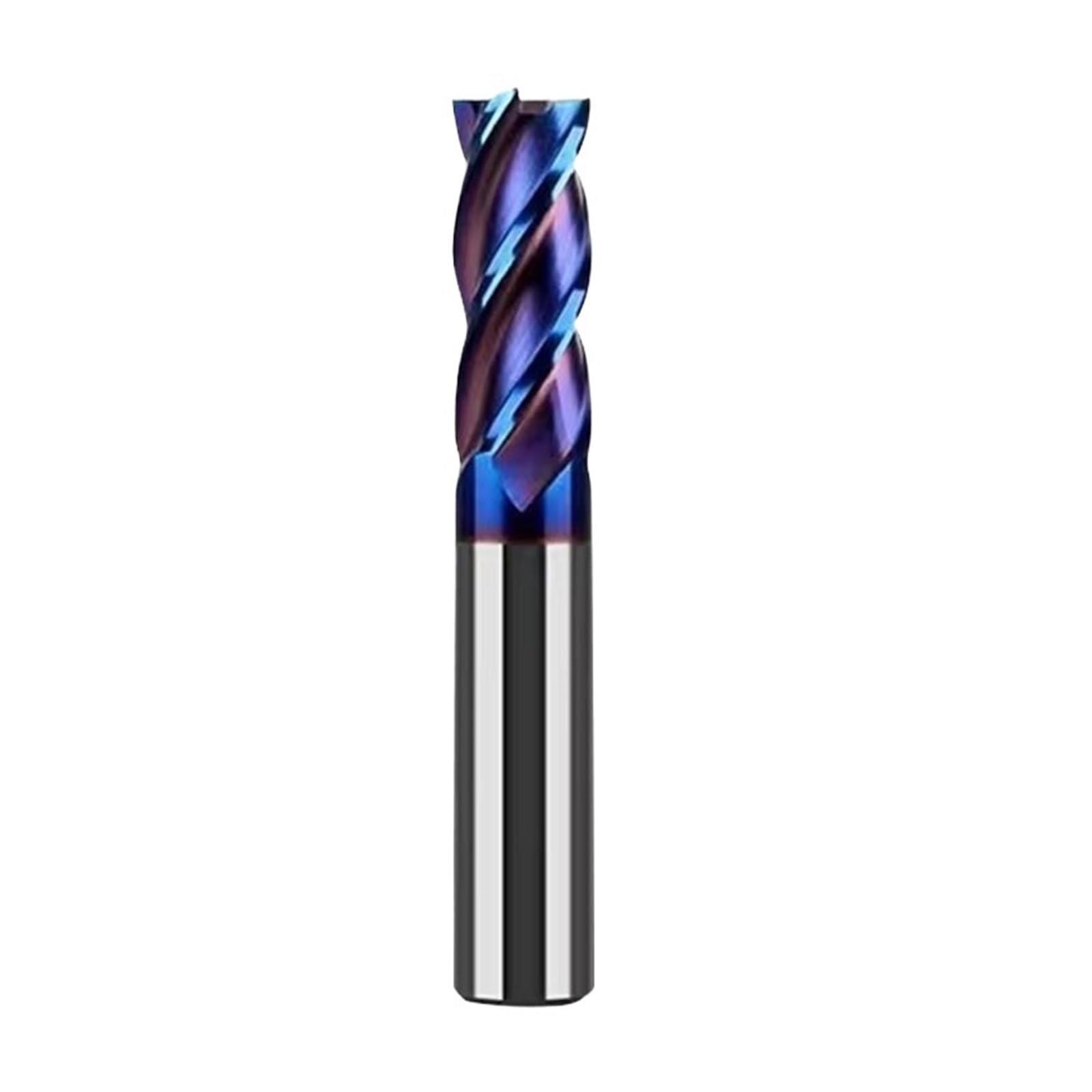 Fresa de extremo plano carburo CNC, cortador tungsteno, herramienta mecanizado acero y Metal 4 flautas, broca enrutadora cuadrada, vástago 6, 8 12, HRC55, 1 ud(6x6x15x50)