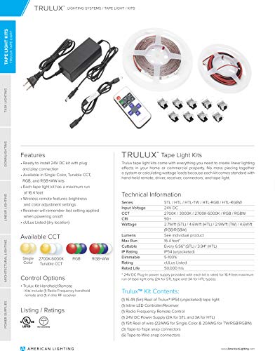Cinta LED Trulux Standard Grade 24V 16.4 pies miniatura 3