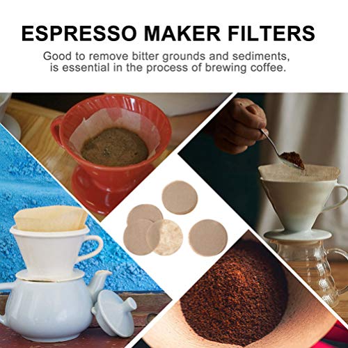 ULTECHVO Filtros de Café Natural de Fundo Plano de Café de Papel Cru Descartáveis Filtro de Café Des