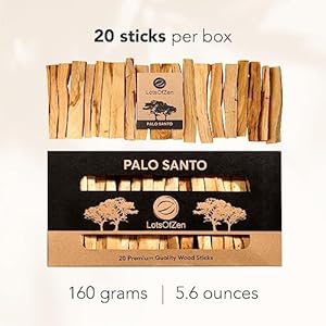 Palo Santo Sticks Authentic (Approx. 160 Grams | 5.6 Oz) — Large Pack — 100% Natural Spiritual Cleansing Palo Santo Smudge Sticks from Peru — Wild Harvested Sustainably Hand Picked Palo Santo Sticks Authentic Approx 160 Grams 56 Oz–Large Pack–100 Natural Spiritual Cleansing Palo Santo Smudge Sticks from Peru–Wild Harvested Sustainably Hand Picked