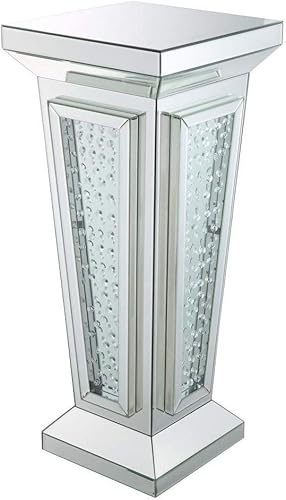 ACME Nysa - Soporte para pedestal con espejo y cristales de imitación