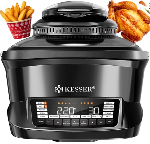 KESSER® Multikocher mit Heißluftfritteuse 8L & 16 Programme...