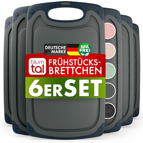 Blumtal Frühstücksbretter Kunststoff 6er-Set