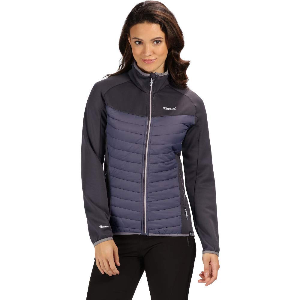 RegattaWomen Bestla Lightweight Water Repellent and Insulated Hybrid Down Jacket - Seal Grey/Rock Grey, Size 20