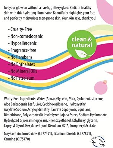 Frilliance Illuminating Cream, Hydrating Self Glow Highlighter, Cruelty Free Hypoallergenic for Teens of All Skin Types, 30 ml / 1 fl oz