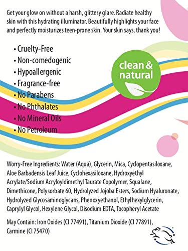 Frilliance Illuminating Cream, Hydrating Self Glow Highlighter, Cruelty Free Hypoallergenic For Teens Of All Skin Types, 30 Ml / 1 Fl Oz #TOP1