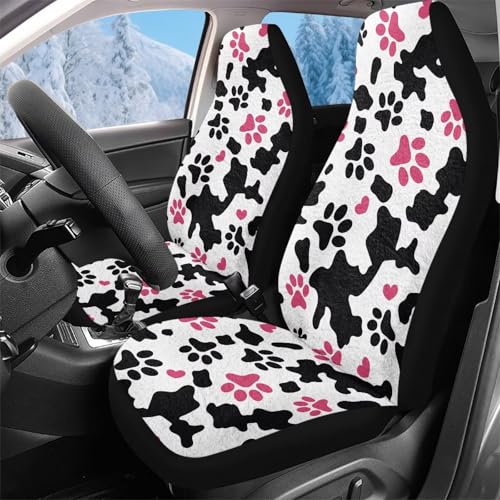 Housse de siège de voiture avant avec empreinte de patte pour SUV