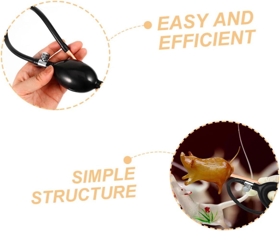 Zerodeko 3pcs Sugar Blowing Pump Copper Tube Manual Sugar Art Tools for Crafting Unique Candy Designs Bakeries and Candy Shops