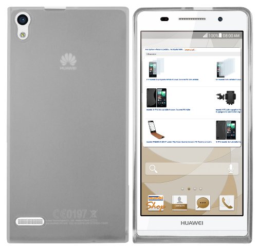 Mumbi - Carcasa para Huawei Ascend P6, color blanco translúcido