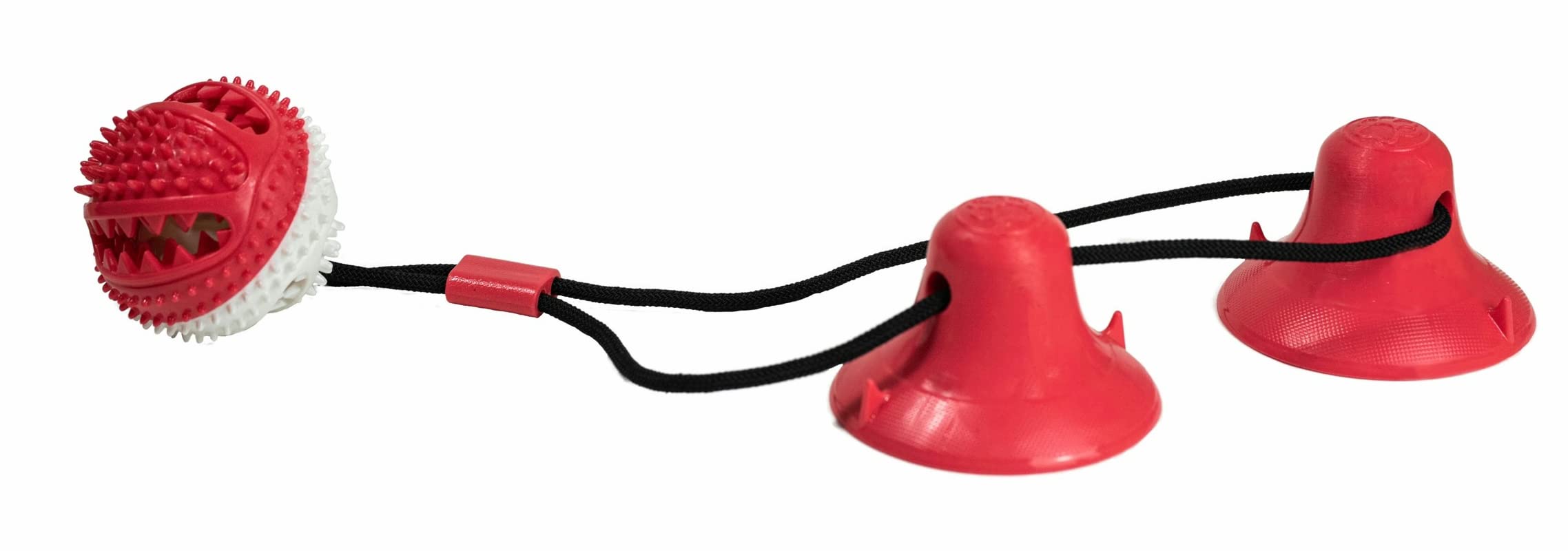 Suction Cup Dog Toy – Tug of War Interactive Dog Toys – Dog Puzzle Toys with Treat Dispenser Chewing Ball – Chew Dog Tug Toy for Teeth Cleaning – Dog Rope Toy for Strong Chewers