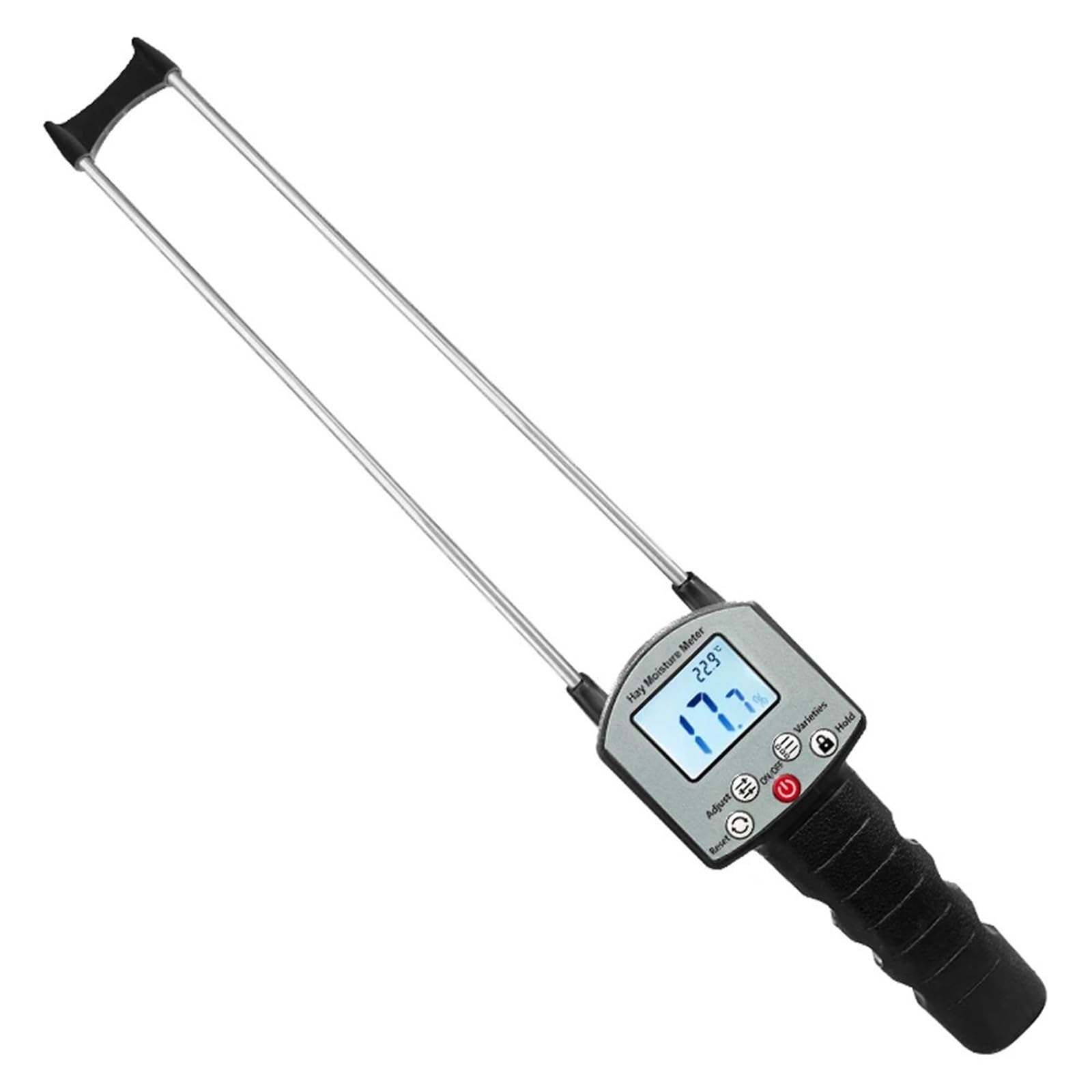 JVDDI 0-80% TK100H Portable Hay Moisture Meter Hygrometer for Cereal Straw Bran Forage Grass Leymus Chinensis Alfalfa
