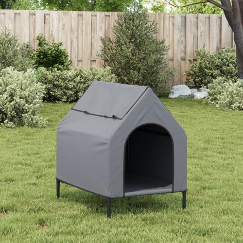 Caseta para perros con gran espacio para dormir LoogCape en gris claro 3