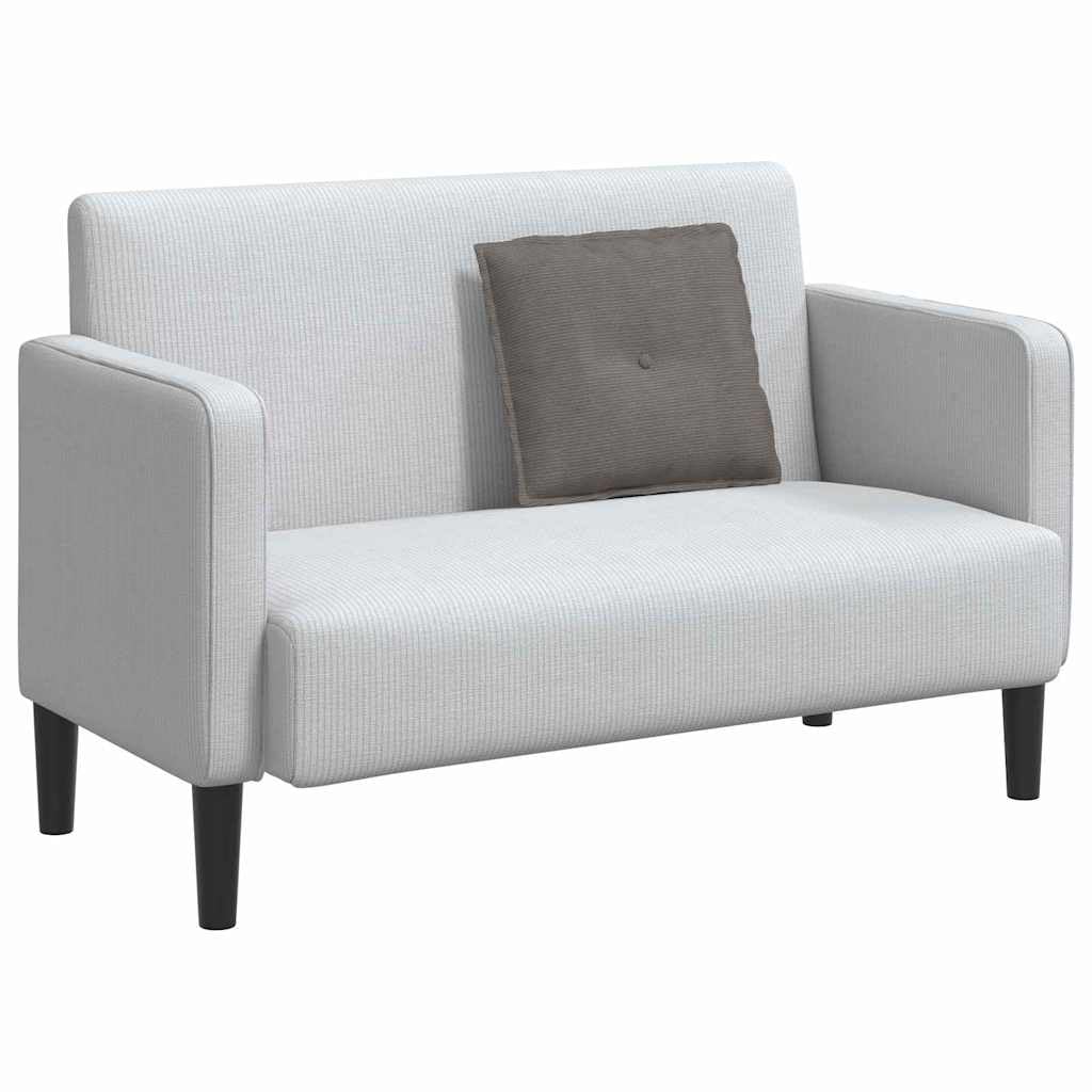 Poduszka na oparcie, jasnoszara, 50 x 45 cm, materiał sztruksowy z wypełnieniem poliestrowym, zdejmowany pokrowiec, poduszka na kanapę, poduszka do czytania, oparcie