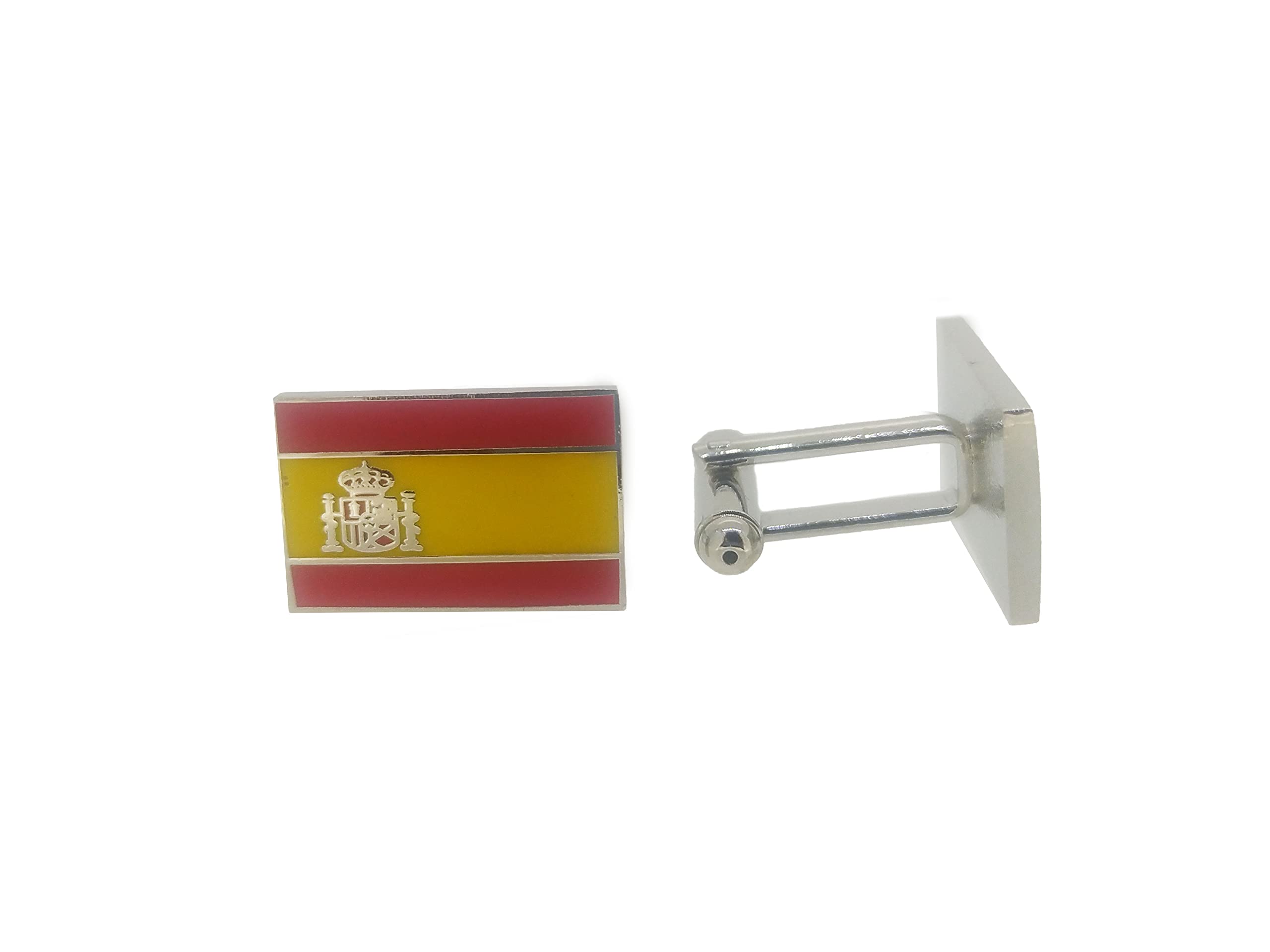 Gemelolandia | Pin de Solapa Bandera España con escudo 20x15mm| Pines Originales y Baratos Para Regalar | Para las Camisas, la Ropa o para tu Mochila | Detalles Divertidos
